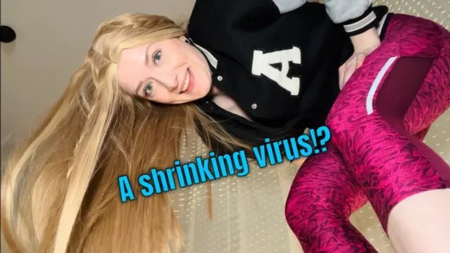 Poster: A shrinking virus has arrived! - Evelyn Jade Poster: A shrinking virus has arrived! - Evelyn Jade