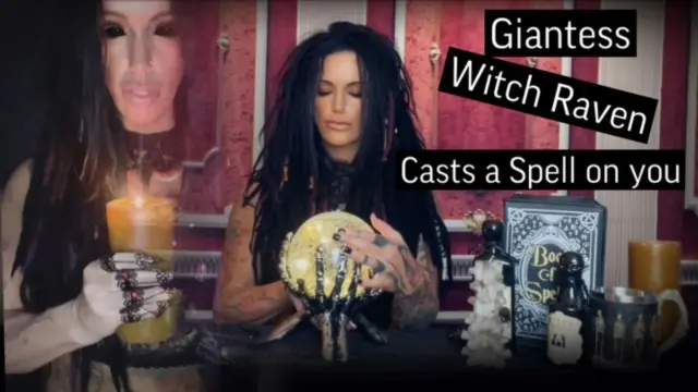 Poster: Giantess Witch Raven Casts a Spell on you - MistressRavenFD Poster: Giantess Witch Raven Casts a Spell on you - MistressRavenFD
